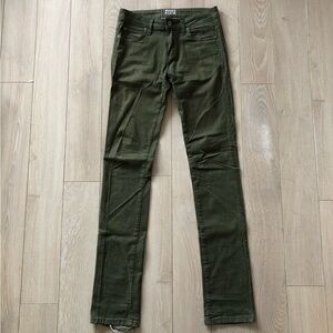 Naked & Famous Denim Skinny Guy Green Stretch Jeans Size 30